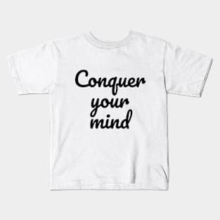 Conquer Your Mind Mental Health Kids T-Shirt